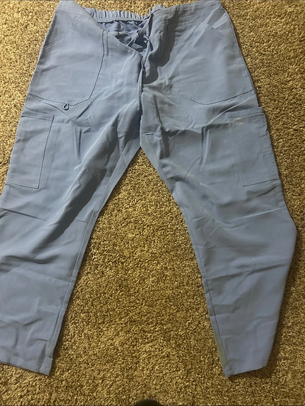 Men's Light Blue Utility Cargo Pants